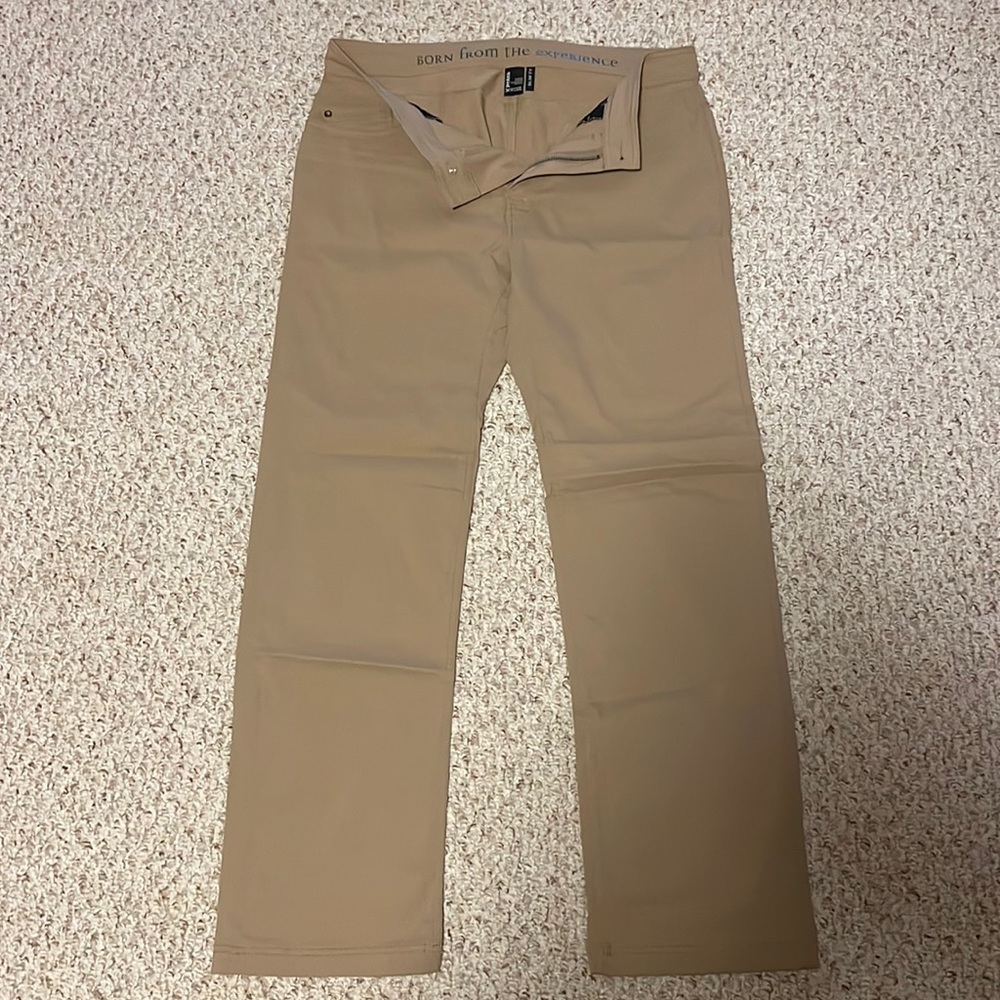 PrAna Men’s slim fit khaki pants. Size 34x32.